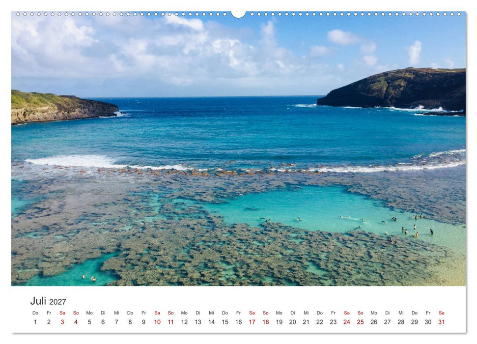 Hawaii - Wunderschöne Einblicke in das Naturparadies. (CALVENDO Premium Wandkalender 2027)