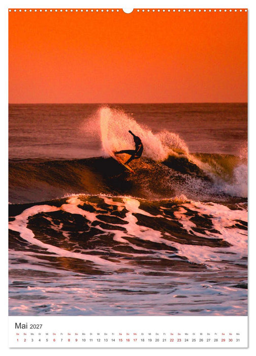 Surfen - Auf der perfekten Welle. (CALVENDO Premium Wandkalender 2027)