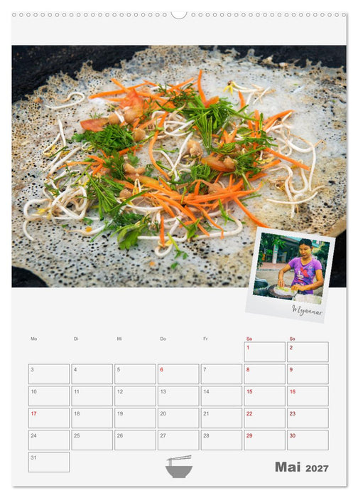 Street Food - Küchenplaner (CALVENDO Wandkalender 2027)