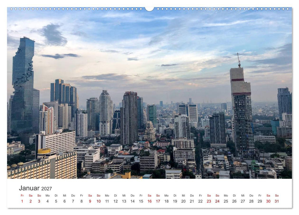 Bangkok - Die spektakuläre Hauptstadt von Thailand. (CALVENDO Wandkalender 2027)