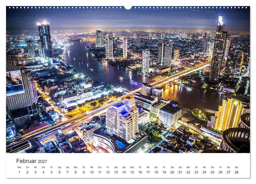 Bangkok - Die spektakuläre Hauptstadt von Thailand. (CALVENDO Wandkalender 2027)