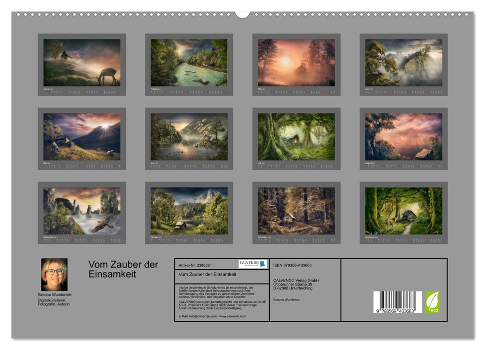 Vom Zauber der Einsamkeit (CALVENDO Premium Wandkalender 2027)