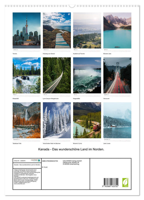 Kanada - Das wunderschöne Land im Norden. (CALVENDO Wandkalender 2027)
