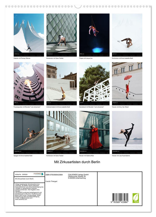 Mit Zirkusartisten durch Berlin (CALVENDO Premium Wandkalender 2027)