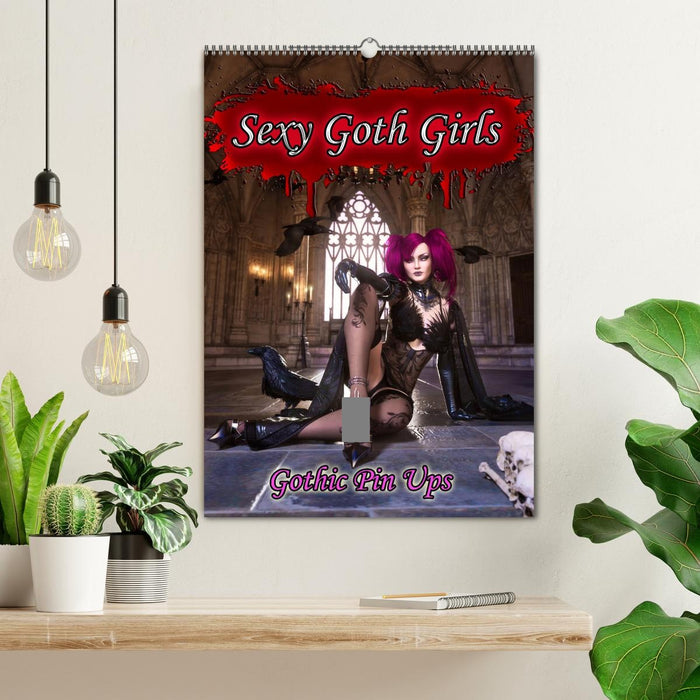 Sexy Goth Girls - Gothic Pin Ups (CALVENDO Wandkalender 2027)