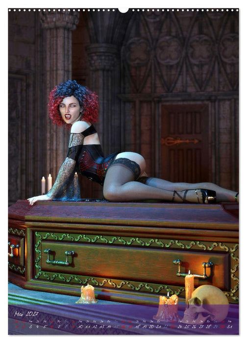 Sexy Goth Girls - Gothic Pin Ups (CALVENDO Wandkalender 2027)