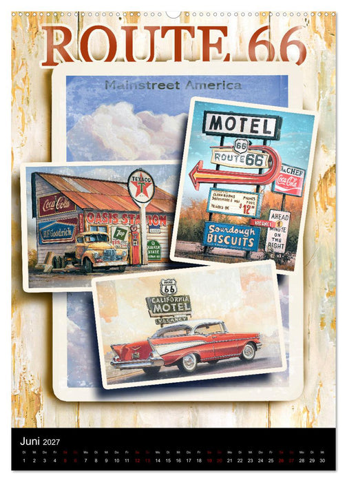 Drive America Plakate (CALVENDO Premium Wandkalender 2027)
