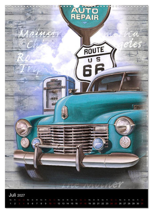 Drive America Plakate (CALVENDO Premium Wandkalender 2027)