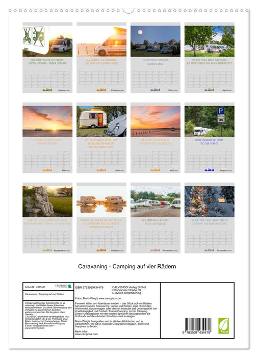 Caravaning - Camping auf vier Rädern (CALVENDO Wandkalender 2027)