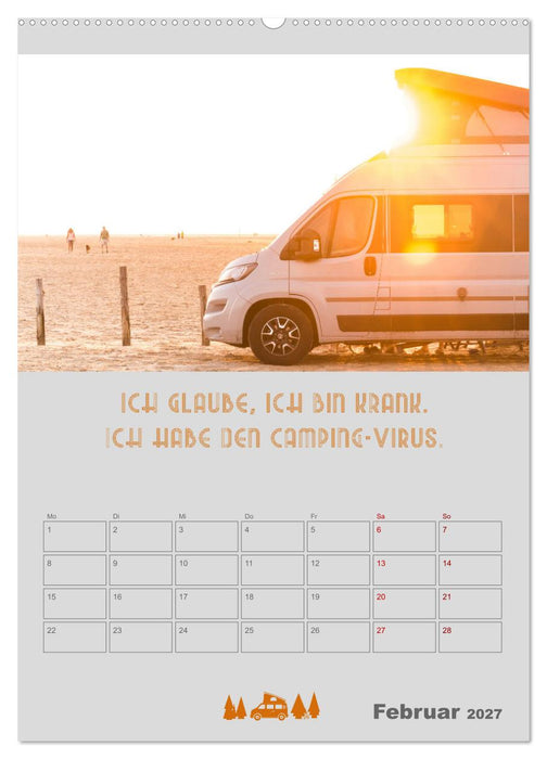 Caravaning - Camping auf vier Rädern (CALVENDO Wandkalender 2027)