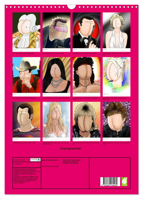 Arschgesichter (CALVENDO Wandkalender 2027)