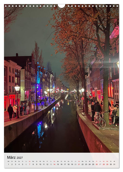DIE GRACHTENSTADT AMSTERDAM (CALVENDO Wandkalender 2027)