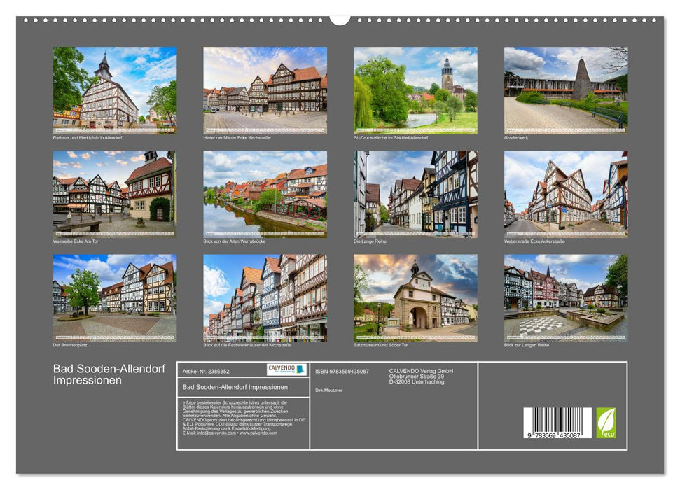 Bad Sooden-Allendorf Impressionen (CALVENDO Wandkalender 2027)