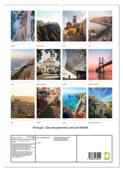 Portugal - Das bezaubernde Land am Atlantik. (CALVENDO Wandkalender 2027)