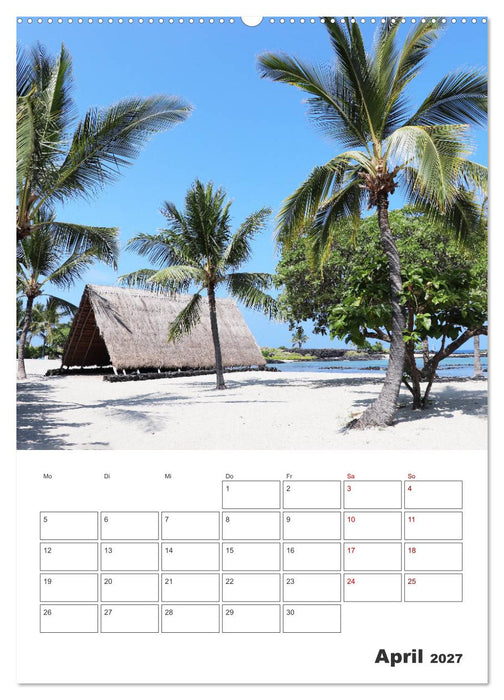 Hawaii - Reiseplaner (CALVENDO Premium Wandkalender 2027)