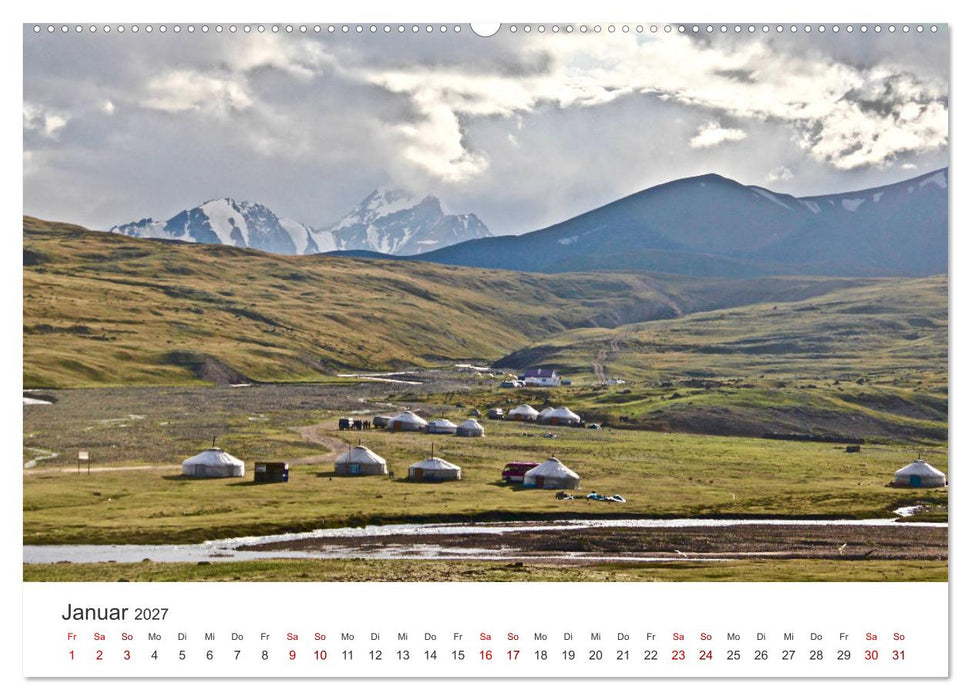 Mongolei - Bezaubernde Natur in einem wunderschönen Land. (CALVENDO Wandkalender 2027)
