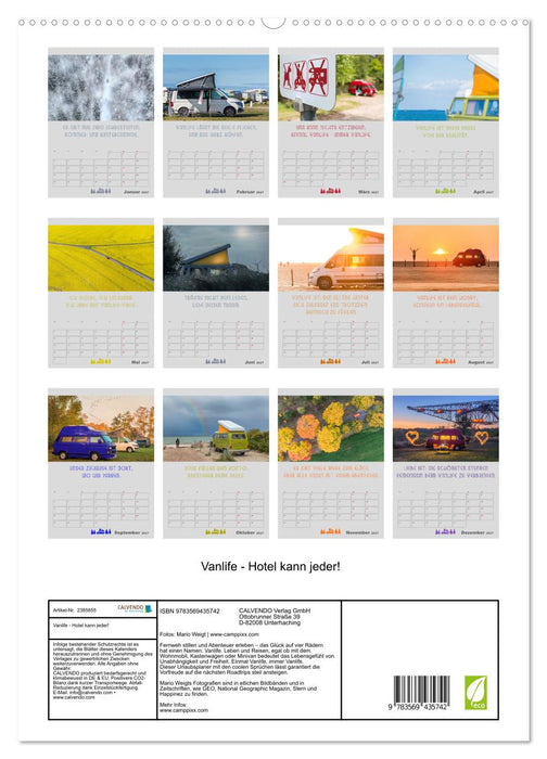 Vanlife - Hotel kann jeder! (CALVENDO Wandkalender 2027)