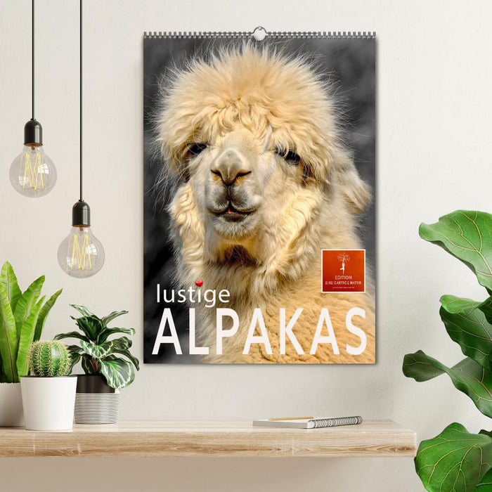 Lustige Alpakas (CALVENDO Wandkalender 2027)
