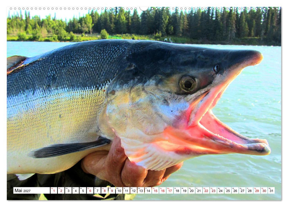Anglerglück - den Fisch am Haken (CALVENDO Wandkalender 2027)