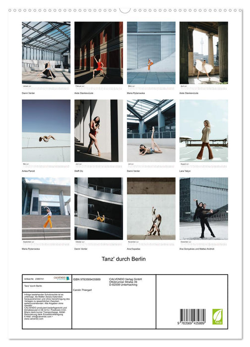 Tanz' durch Berlin (CALVENDO Premium Wandkalender 2027)