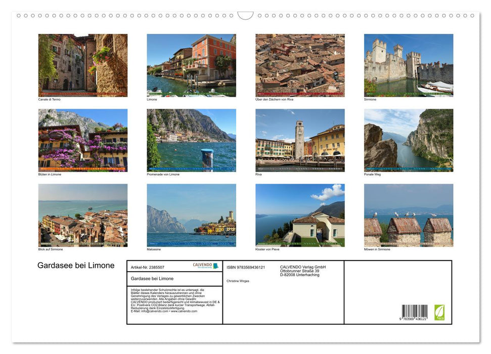 Gardasee bei Limone (CALVENDO Wandkalender 2027)