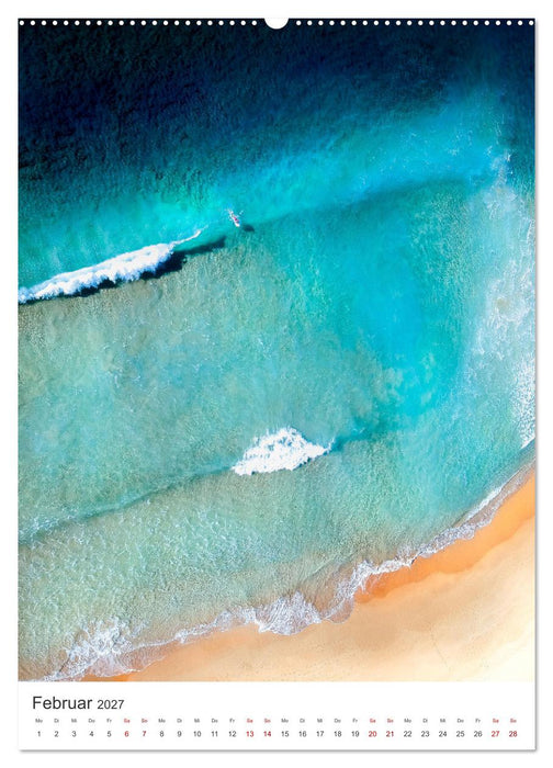 Surfen - Auf der perfekten Welle. (CALVENDO Wandkalender 2027)
