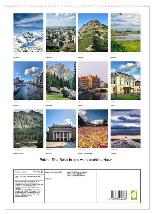 Polen - Eine Reise in eine wunderschöne Natur. (CALVENDO Premium Wandkalender 2027)