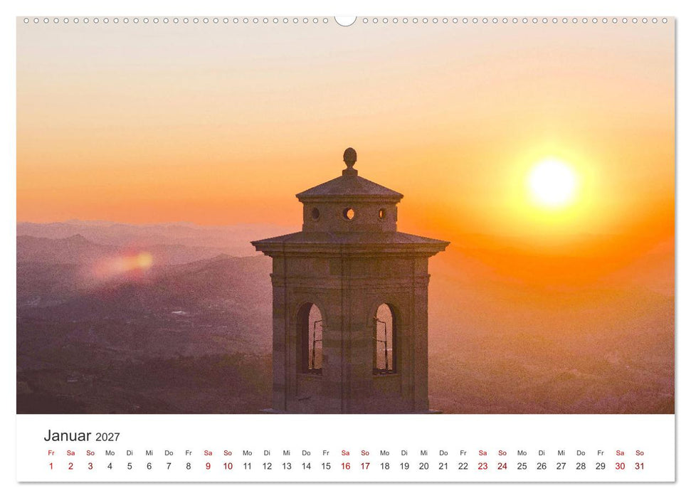 San Marino - Eine Reise in den wunderschönen Zwergstaat. (CALVENDO Premium Wandkalender 2027)