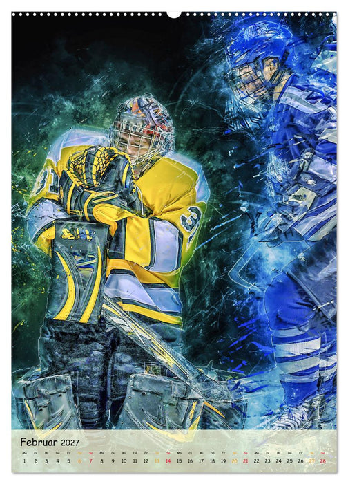 Eishockey spektakulär (CALVENDO Wandkalender 2027)
