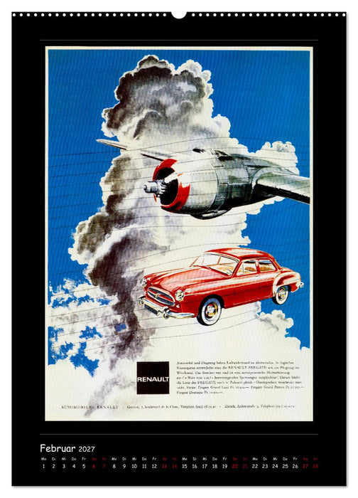 Historische Automobilplakate (CALVENDO Premium Wandkalender 2027)