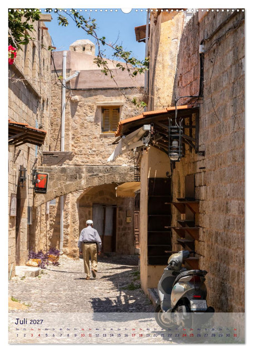 Ein Streifzug durch die Gassen der Insel Rhodos (CALVENDO Premium Wandkalender 2027)