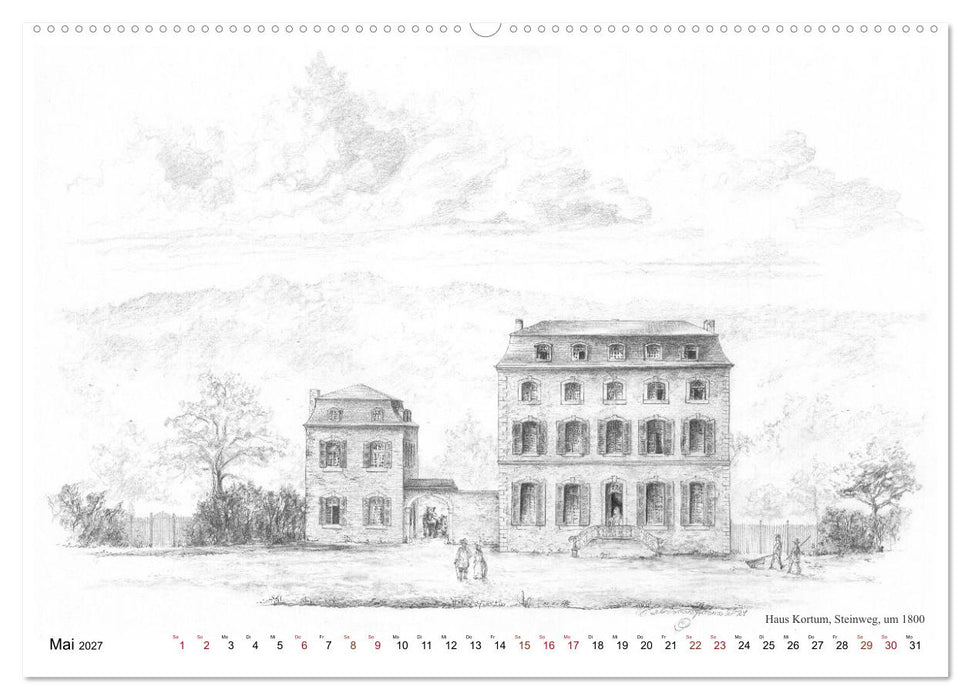 ZeitZeichnen - EinBlick in Stolbergs Geschichte (CALVENDO Wandkalender 2027)