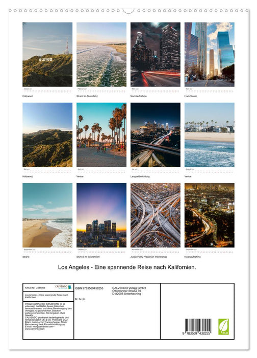 Los Angeles - Eine spannende Reise nach Kalifornien. (CALVENDO Premium Wandkalender 2027)