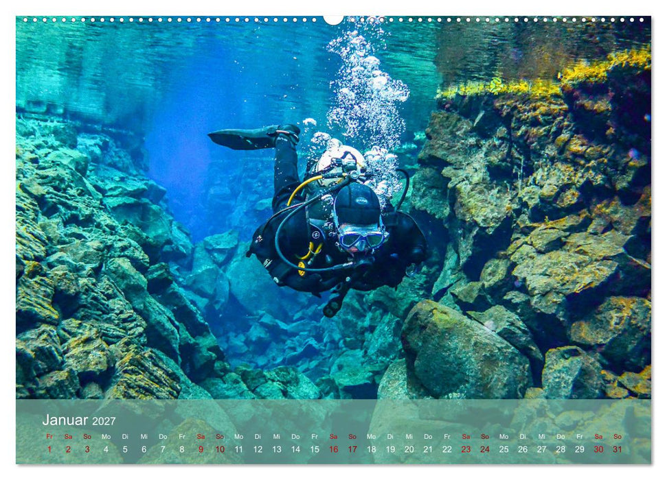 Erlebnis Tauchen - faszinierende Unterwasserwelt (CALVENDO Wandkalender 2027)