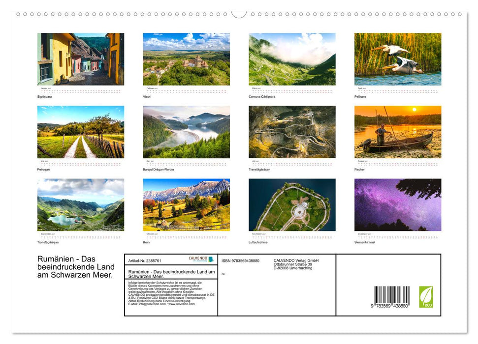 Rumänien - Das beeindruckende Land am Schwarzen Meer. (CALVENDO Premium Wandkalender 2027)