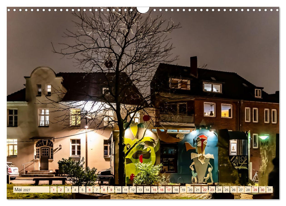 Lübeck bei Nacht (CALVENDO Wandkalender 2027)