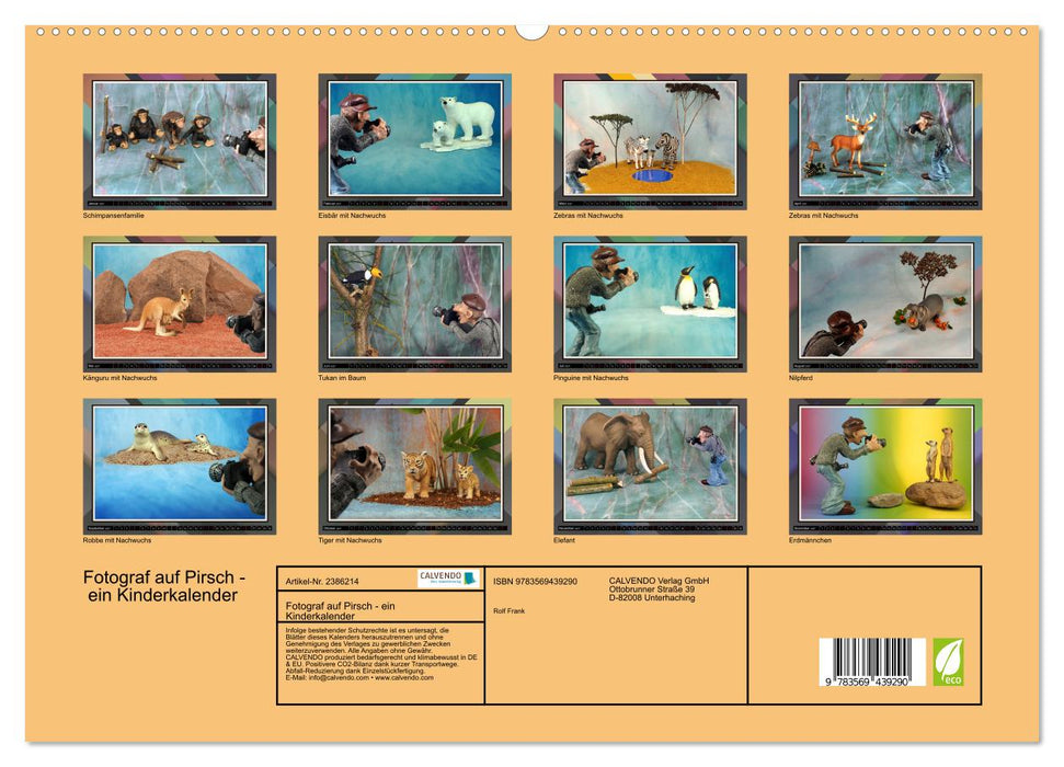 Fotograf auf Pirsch - ein Kinderkalender (CALVENDO Premium Wandkalender 2027)