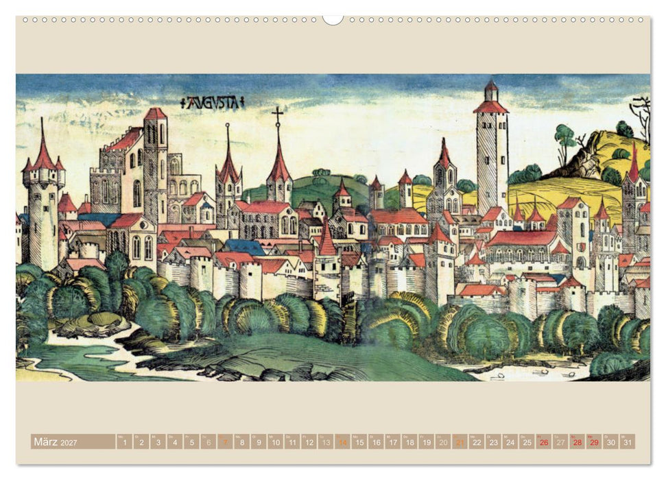 Städte mit Geschichte: Historische Zeichnungen, Stiche, Drucke (CALVENDO Premium Wandkalender 2027)