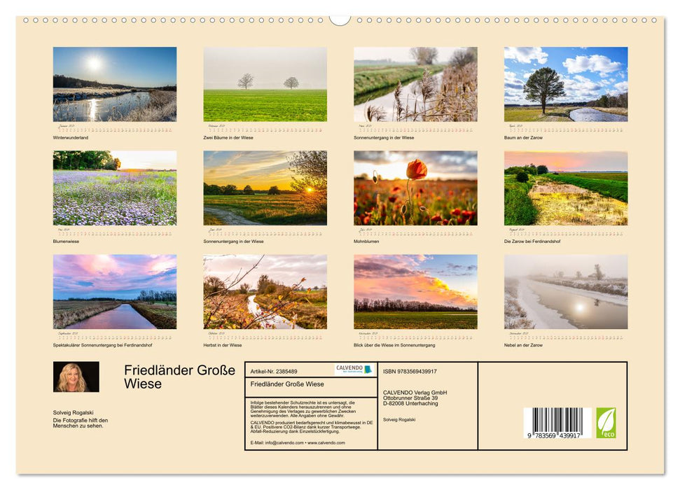 Friedländer Große Wiese (CALVENDO Wandkalender 2027)