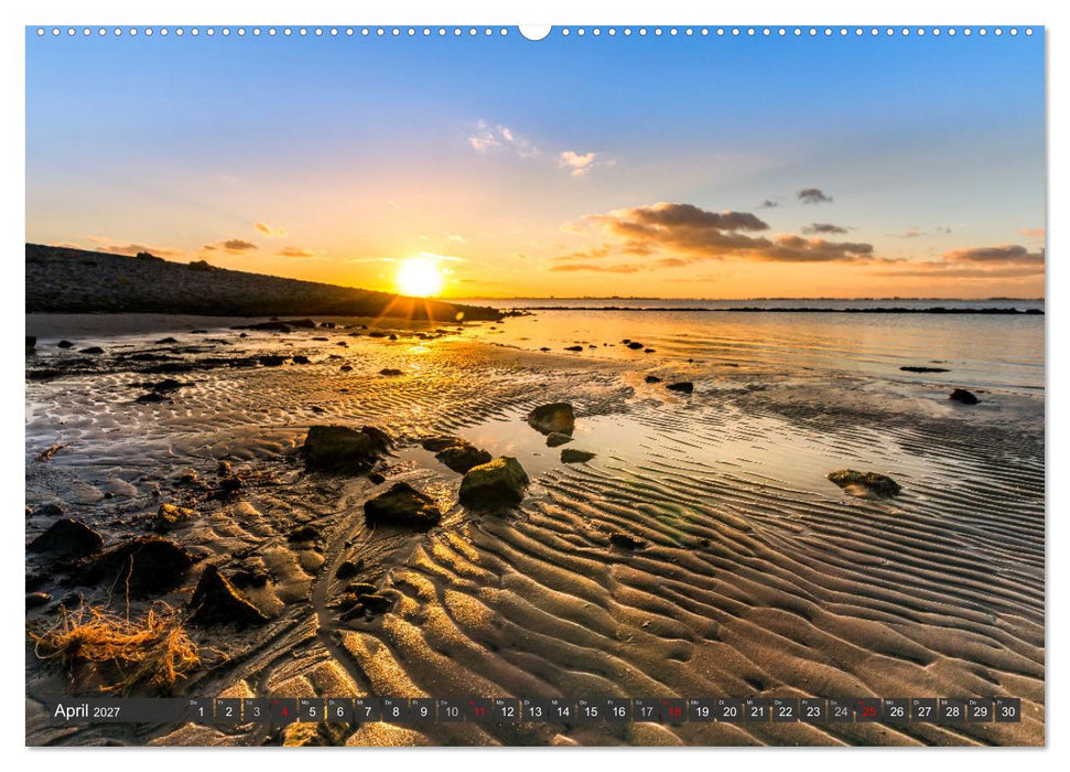 Bezaubernde Farbspiele am Meer (CALVENDO Premium Wandkalender 2027)