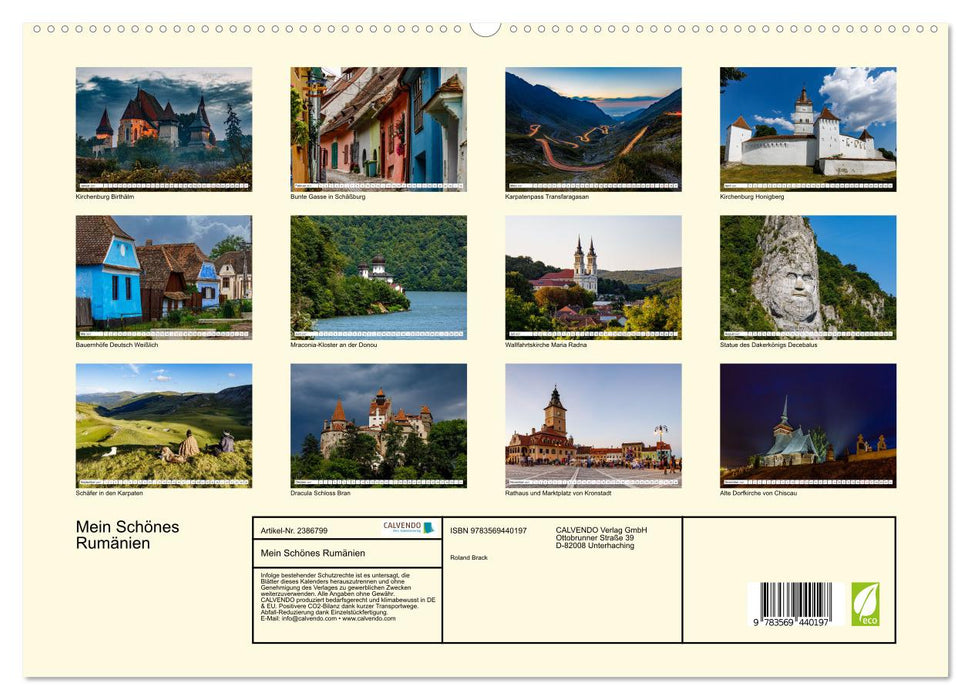 Mein Schönes Rumänien (CALVENDO Wandkalender 2027)