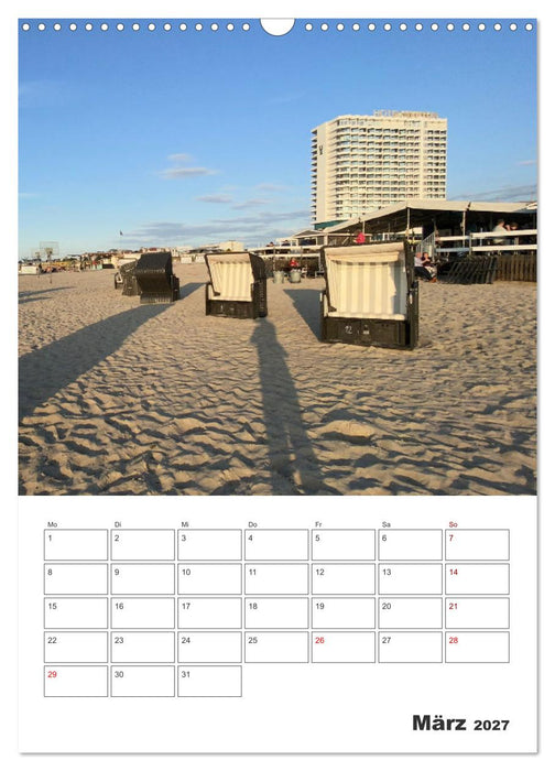 Warnemünde Urlaub für zu Hause (CALVENDO Wandkalender 2027)