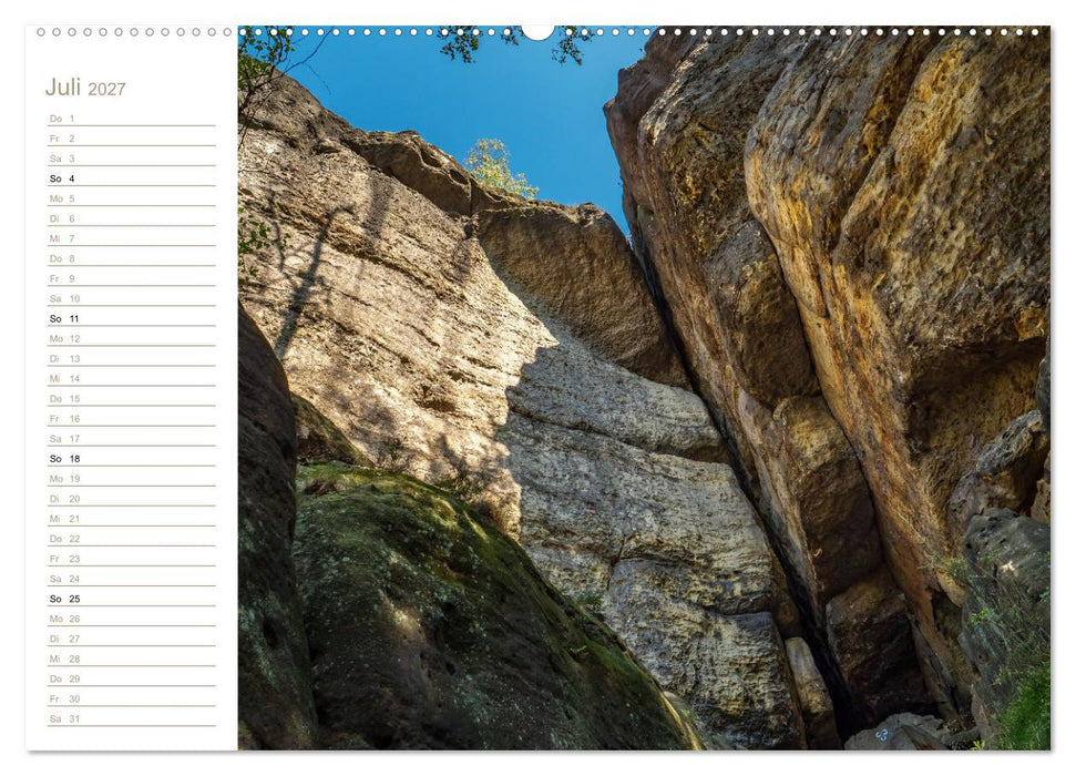Gen Himmel - Elbsandstein (CALVENDO Premium Wandkalender 2027)