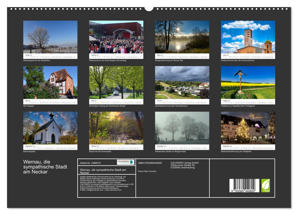 Wernau, die sympathische Stadt am Neckar (CALVENDO Premium Wandkalender 2027)