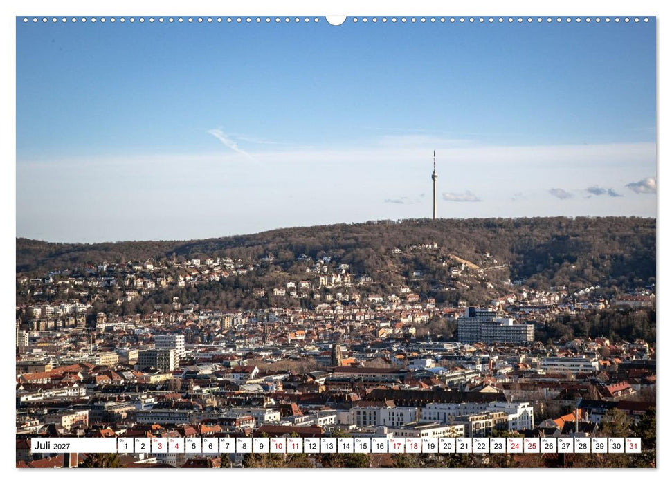 Stuttgart kreuz und quer (CALVENDO Premium Wandkalender 2027)