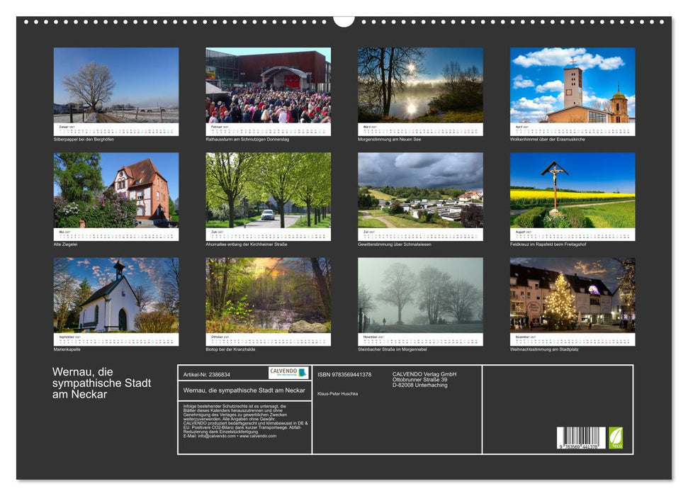 Wernau, die sympathische Stadt am Neckar (CALVENDO Wandkalender 2027)