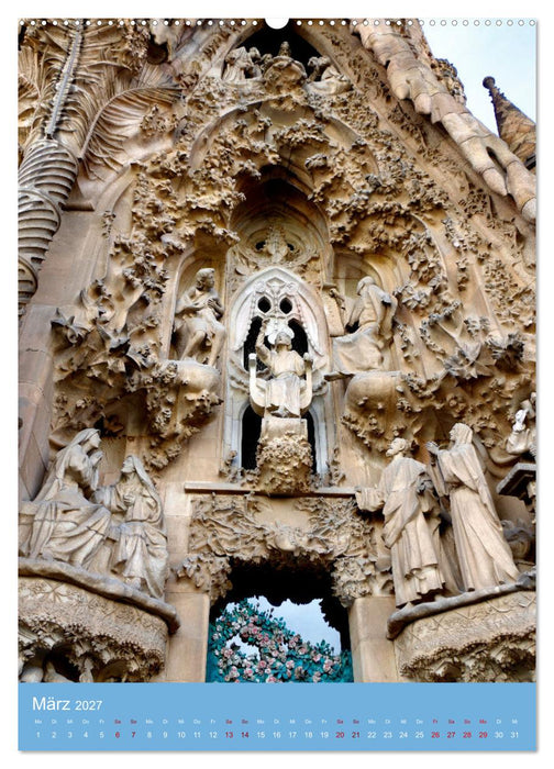 Sagrada Família - Gaudís unvollendetes Meisterwerk (CALVENDO Wandkalender 2027)