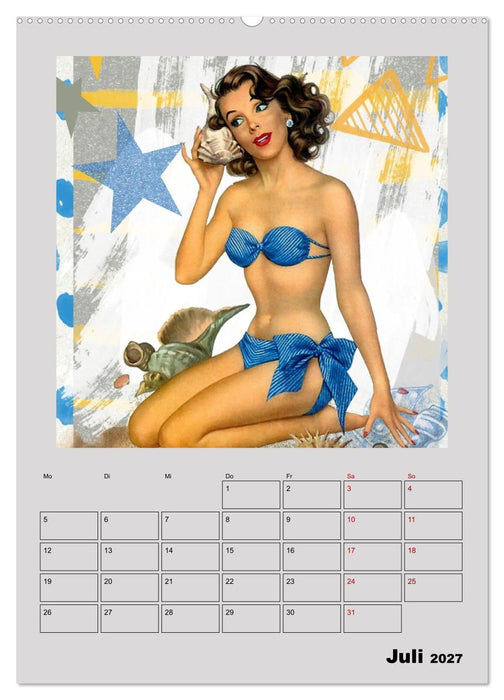 Retro Kult Pin-up-Girls (CALVENDO Premium Wandkalender 2027)