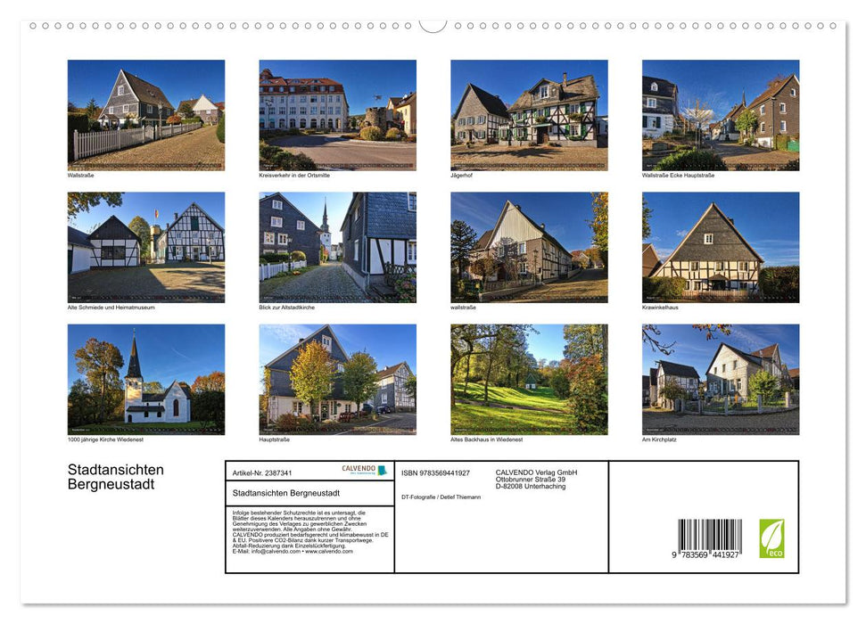 Stadtansichten Bergneustadt (CALVENDO Premium Wandkalender 2027)