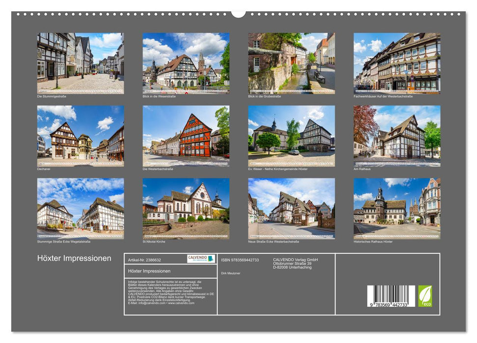 Höxter Impressionen (CALVENDO Premium Wandkalender 2027)